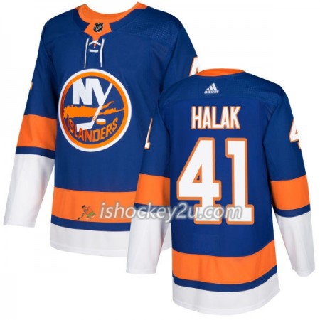 Mænd NHL New York Islanders Trøje Jaroslav Halak 41 Adidas 2017-2018 Royal Authentic